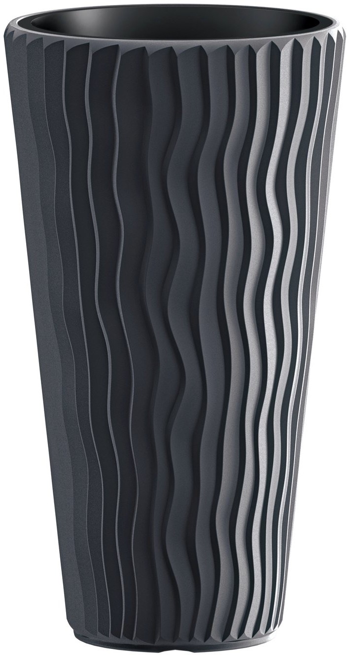 Prosperplast Doniczka Sandy antracyt 35 cm slim