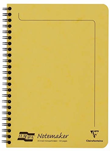 Clairefontaine Europa Notemaker A5 notatnik z podszewką, 120 stron - cytryna 3096Z