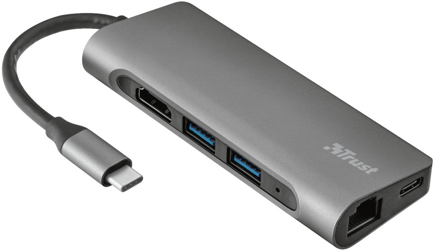 Trust Adapter Dalyx Aluminium 7-in-1 USB-C 23331 Zamów do 16:00 wysyłka kurierem tego samego dnia! 23331