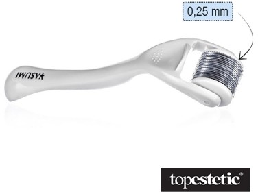 Yasumi Yasumi Derma Roller Yasumi Titanium 0,25 Roller do twarzy z tytanowymi igłami o dł. 0,25 mm