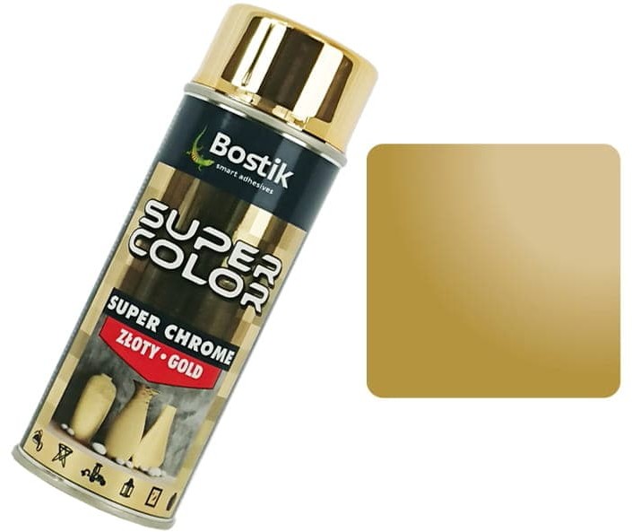 Den Braven Bostik Farba w sprayu Super Chrome Efekt lustra złoty) BOKSC263214