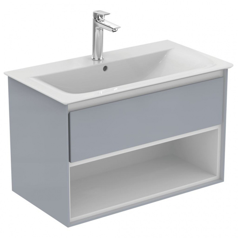 Ideal Standard Connect Air Szafka pod umywalkę 80x51,7x44 cm jasnoszara/biała mat E0827EQ