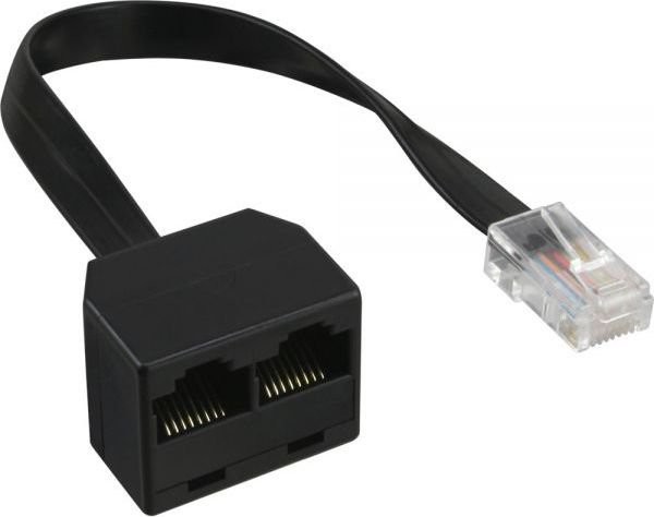 InLine InLine Rozdzielacz RJ45 do 2x RJ45 0.15m Czarny 69933