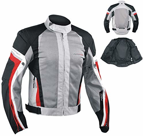 A-pro A-Pro Letnia siatka kurtka motocyklowa sport motocykl wyścigi turystyczne szary/czerwony rozmiar XXL 5180000068233