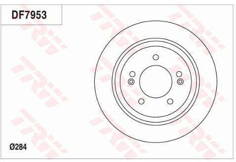 TRW Tarcza hamulcowa DF7953