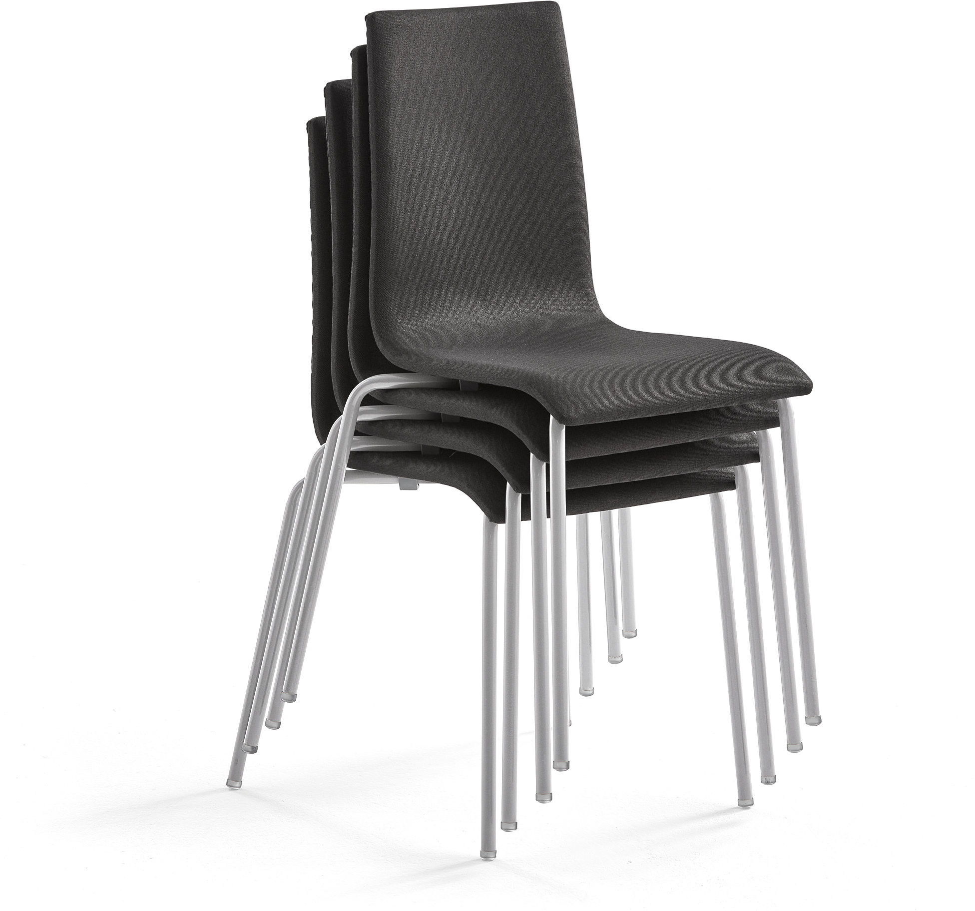 AJ Produkty Krzesło konferencyjne MELVILLE 4 szt., ciemnoszary, aluminium