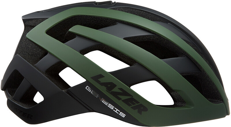 Lazer Genesis Kask, czarny/zielony M | 55-59cm 2022 Kaski szosowe FA003710585