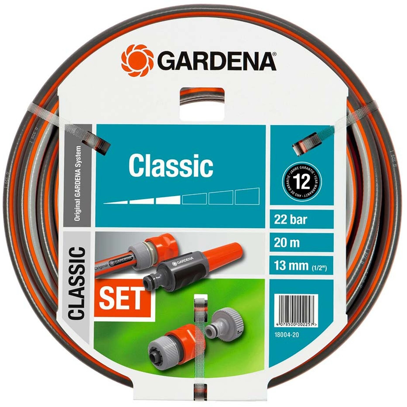 Gardena Wąż ogrodowy Classic z armaturą 13 mm 1/2 ) długość 20 m