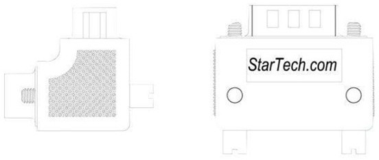 StarTech com com Right Angle DB9 to DB9 Seri GC99MFRA2 (GC99MFRA1)