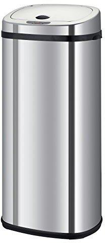KITCHEN MOVE Kitchen Move-BAT-42ls02-A akcesoria kuchenne kosz na odpady, automatyczne otwarcie, kwadratowa, stal nierdzewna, 42 L, nowy model 2016 BAT-42LS02-A CHROME