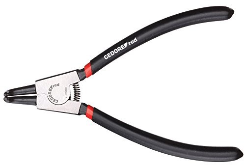 Gedore czerwone zewnętrzne szczypce do pierścieni zabezpieczających zakrzywione rozmiar A11