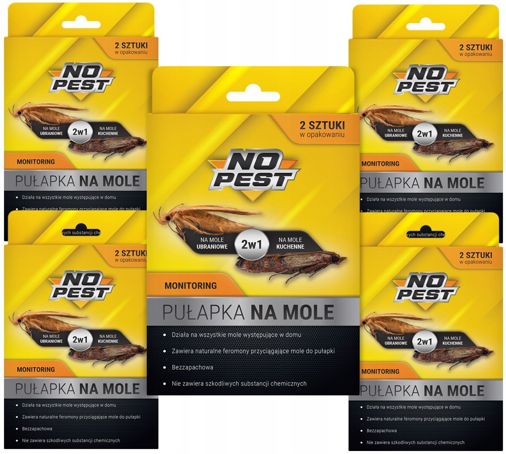Pułapka Lep Na Mole Spożywcze Odzieżowe 2w1 10 Szt