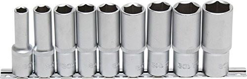 BGS 2223 zestaw bitów nasadowych 1024 mm, 12,5 mm (1/2), napęd sześciokątny, 9 elementów