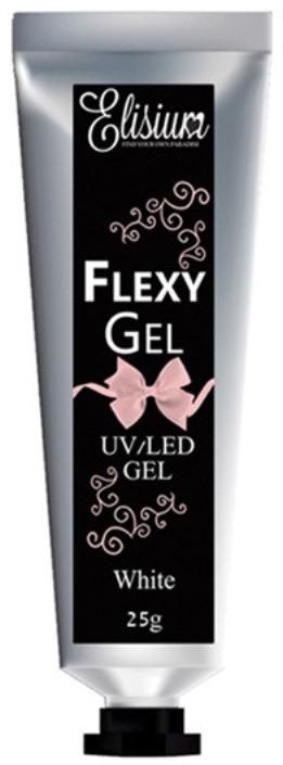 Elisium Elisium Flexy Gel żel do przedłużania paznokci White 25g