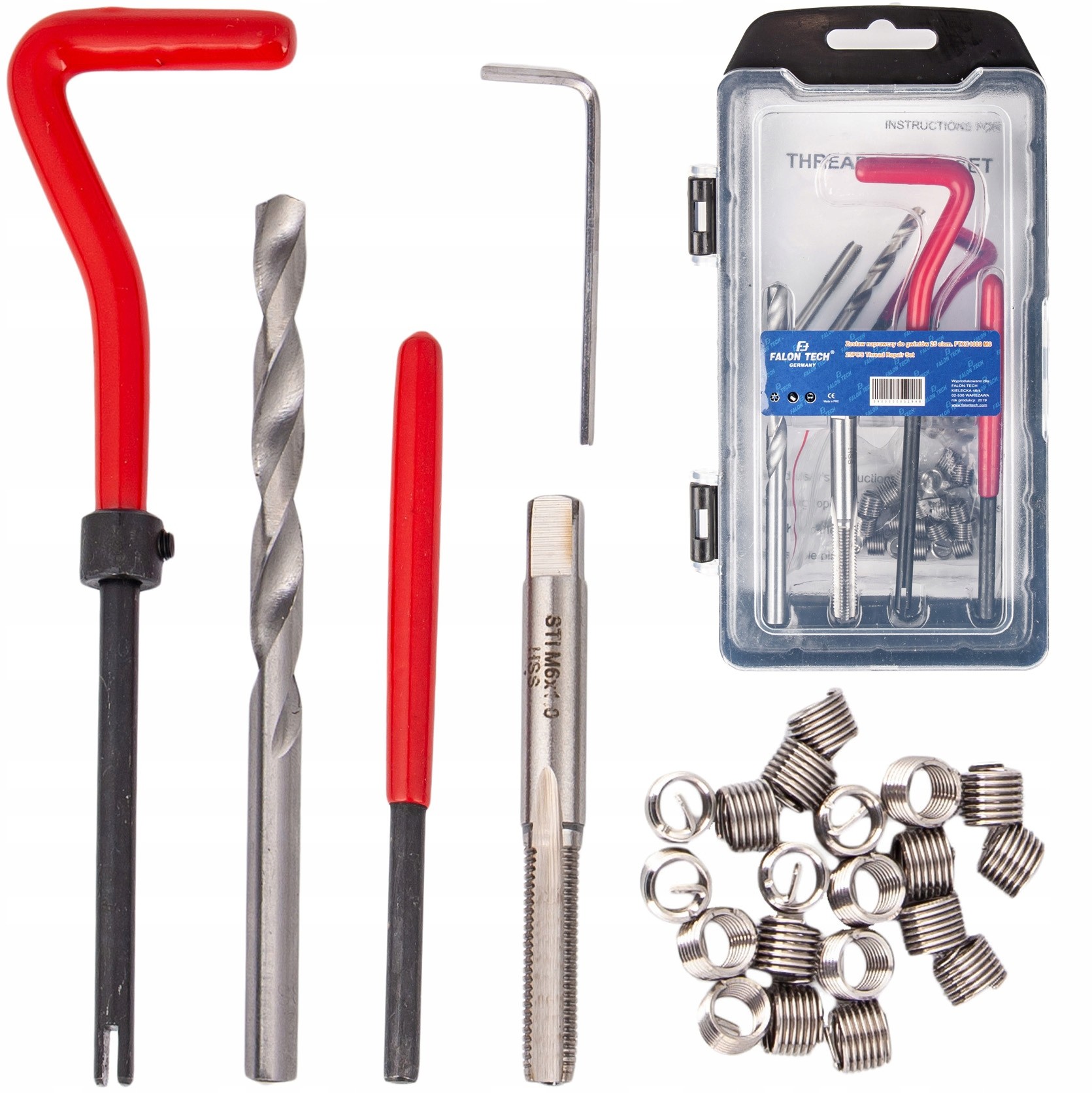 Zestaw Do Naprawy Gwintów Gwintu Gwintowniki M6