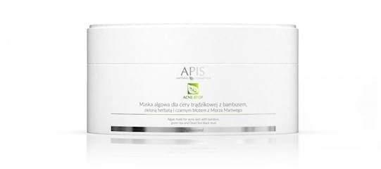 Apis ACNE-STOP Maska algowa dla cery trądzikowej z bambusem, zieloną herbatą 100g 104292-uniw