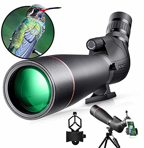 HUTACT HUTACT 20-60x80AE Longue-Vue Lunette de visée oculaire étanche Anti-buée  45 degrés, Zoom Optique 16-36 mm / 1000 m pour la Prise de Vue ciblée Obserwowanie Oiseaux Chasse Paysages Sauvages HTK-72(NEW)