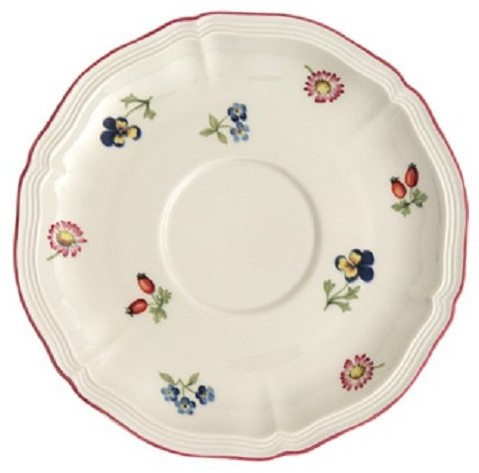 Villeroy & Boch 1023951250 Petite Fleur śniadaniowy/talerz do zupy ze spodkiem 17 cm 1023951250