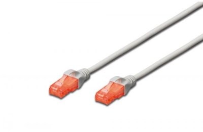 Digitus Patchcord UTP, CAT.6, szary, 3m DK-1612-030