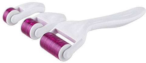 WEBHIDDENBRAND Microneedlewalec do zabiegu na twarz i ciało 4w1 4 in 1 Micro needle Roller Set)White 4 in 1 Mic