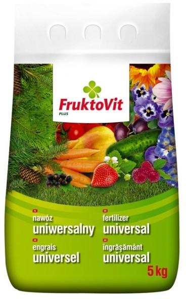 Fruktovit Plus Nawóz granulowany uniwersalny worek 5 kg