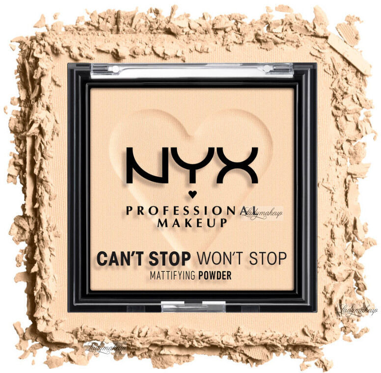 NYX professional makeup Professional Makeup - CAN''T STOP WON''T STOP - Mattifying Powder - Matujący puder do twarzy - 6 g - FAIR