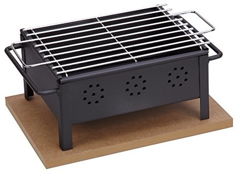 Unbekannt sauvic 02905 grill stołowy z ruszt do grilla ze stali nierdzewnej 25 X 20 cm.