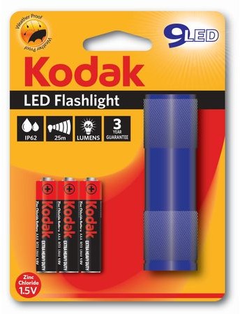 KODAK KODAK 9-LED flashlight blue + 3 AAA EHD |