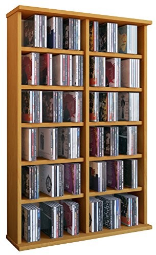 VCM Regał / wieża  Elementa na 102 płyty CD, 36 płyt DVD lub 20 filmów na VHS, meble do przechowywania, różne kolory 50443