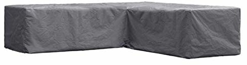 Perel Garden oclsl300 Rękaw do mebli w kształcie litery L-zestaw-300 cm, czarna, 300 x 300 x 70 cm