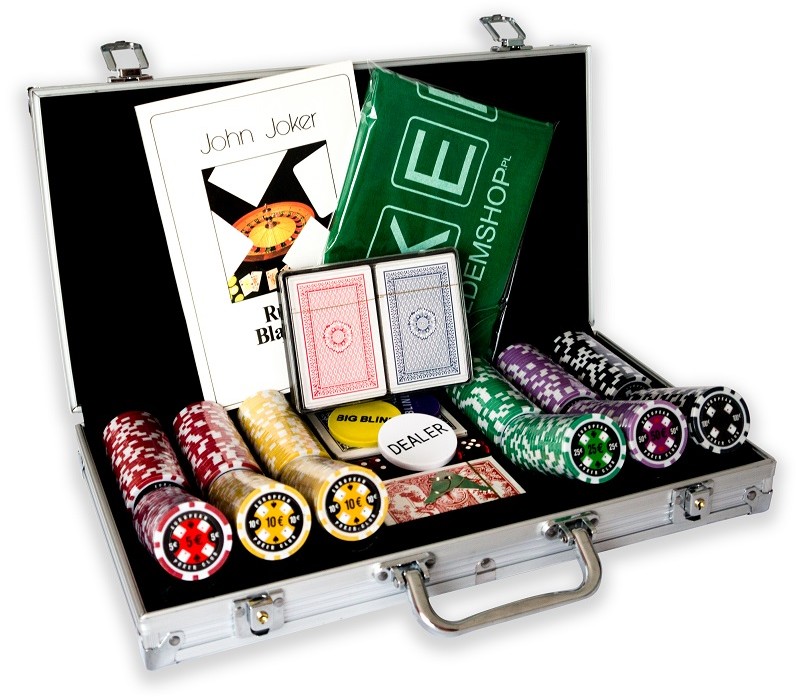Ekskluzywny Zestaw Do Pokera Żetony Nominał Poker