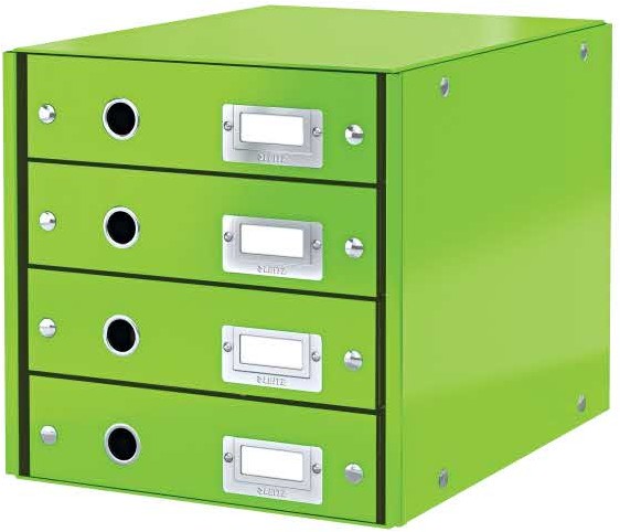 Leitz INNY Pojemnik Z Szufladami Click Store Wow 4 Szuflady Zielony 135L137