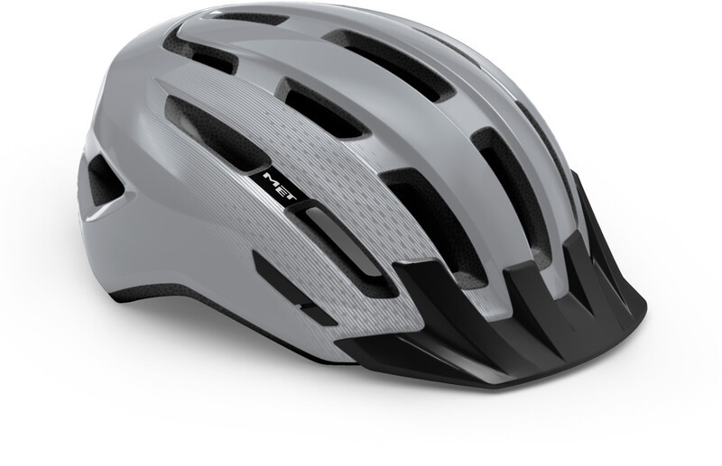 MET Downtown MIPS Helmet, grey glossy S/M | 52-58cm 2021 Kaski miejskie i trekkingowe 57003304