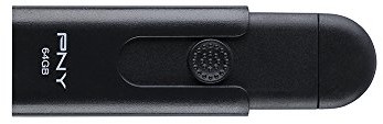 PNY on-the-go USB Flash Drive Duo-Link USB 3 64GB FD64GOTGPRIK-EF