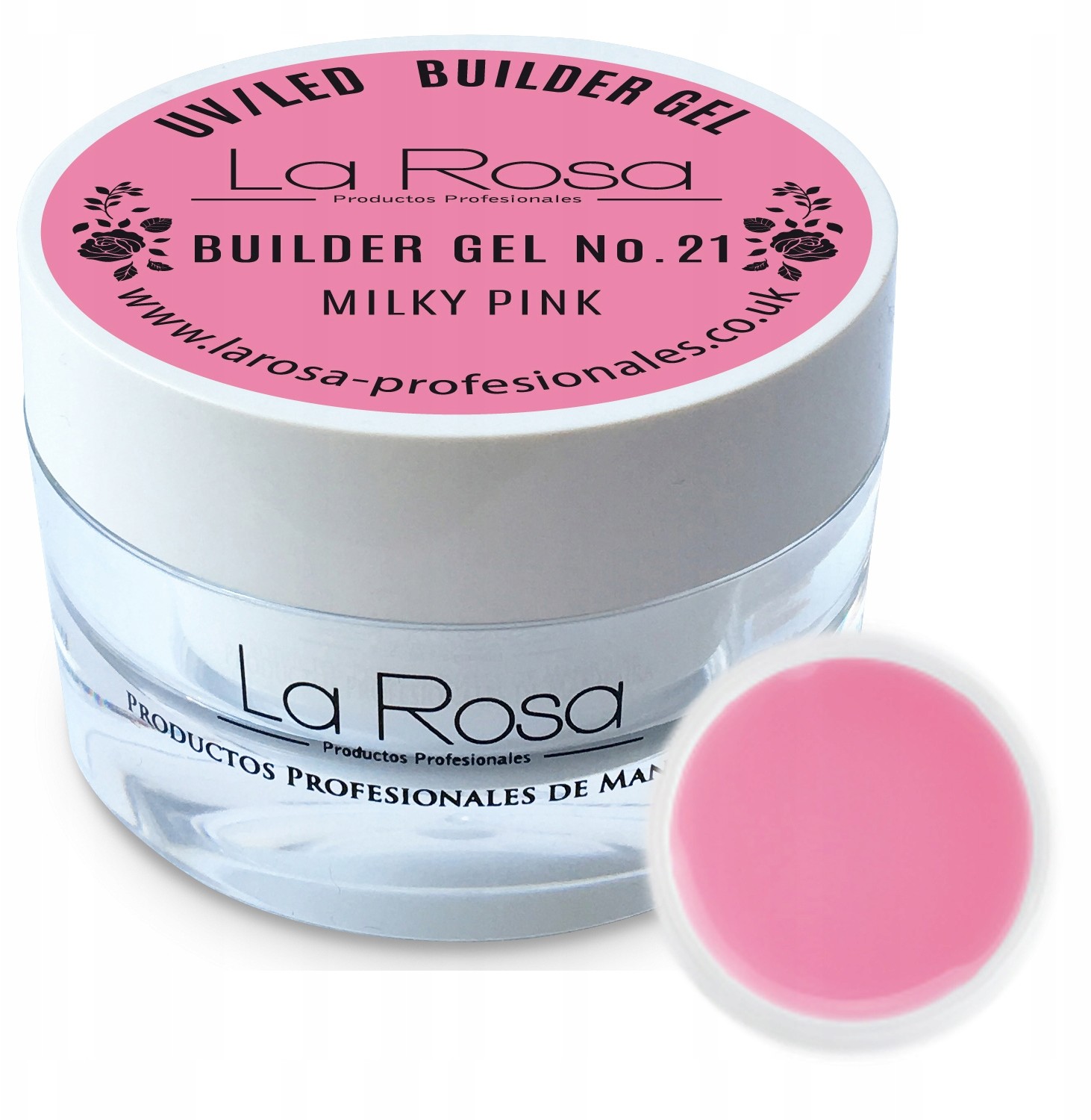 La Rosa Żel budujący do paznokci Milky Pink - 30ml