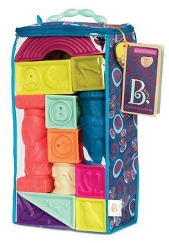 B.Toys ElemenoSqueeze Klocki Miękkie Alfabet Zestaw Duży BX1482