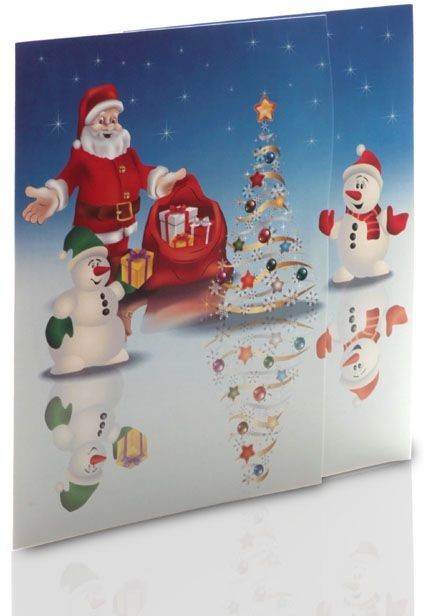 NA Mini-Album Mikołaj niebieski zestaw 3 zdjęcia 13x18