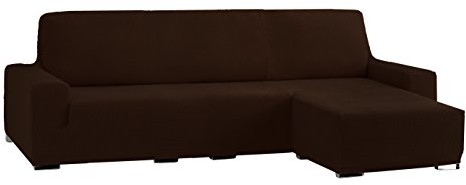 Eysa Cora Stół gimnastyczny Sofa Narzuta Chaise Longue Krótkie ramię prawe, widok z przodu, kolor 07, bawełna poliestrowa, brązowa, 39 x 35 x 19 cm FC037067D