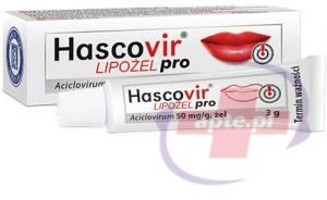 Hascovir Lipożel pro 3g