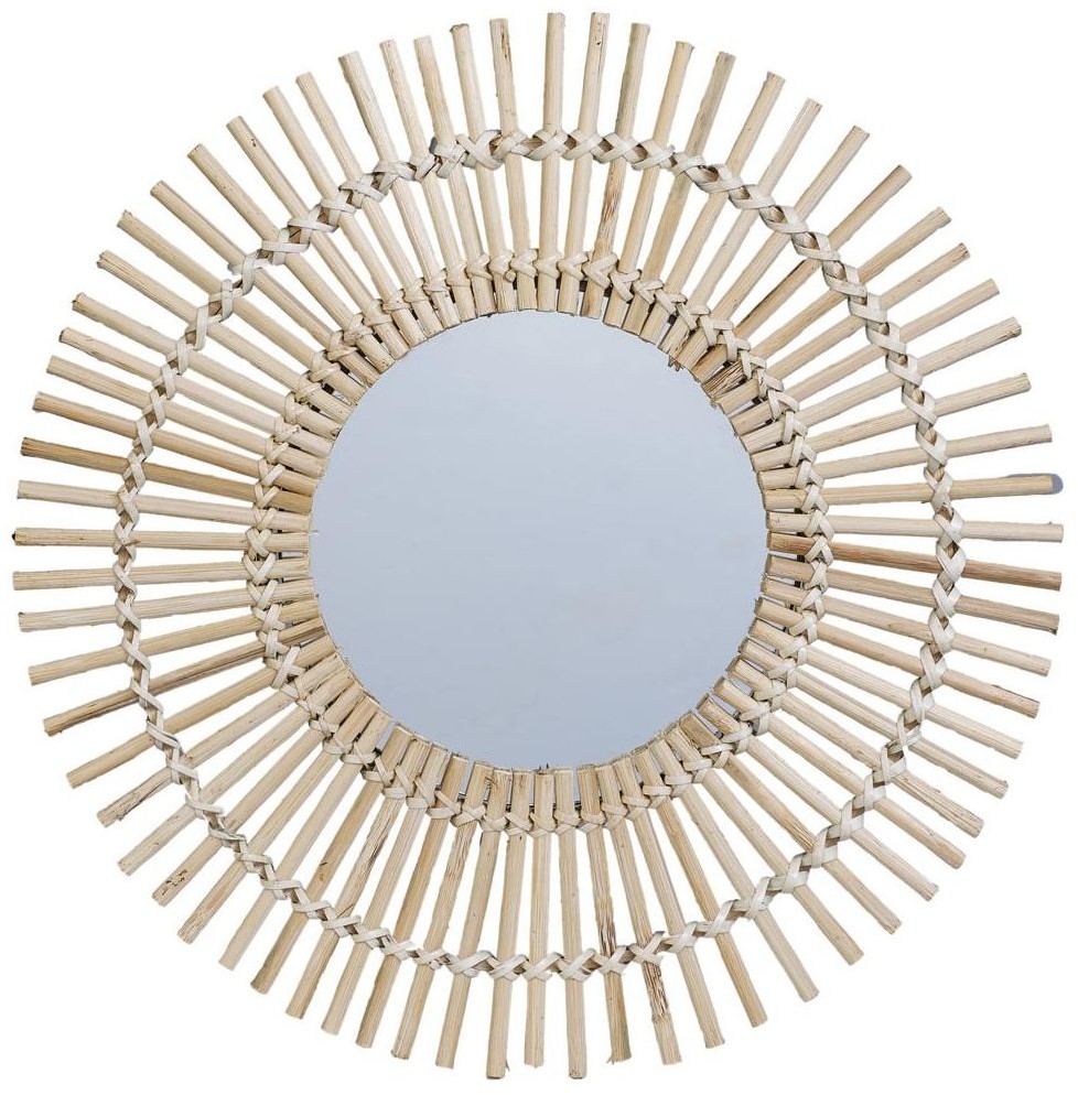 INSPIRE Lustro bambusowej ramie BAMBOO okrągłe śr. 30 cm INSPIRE