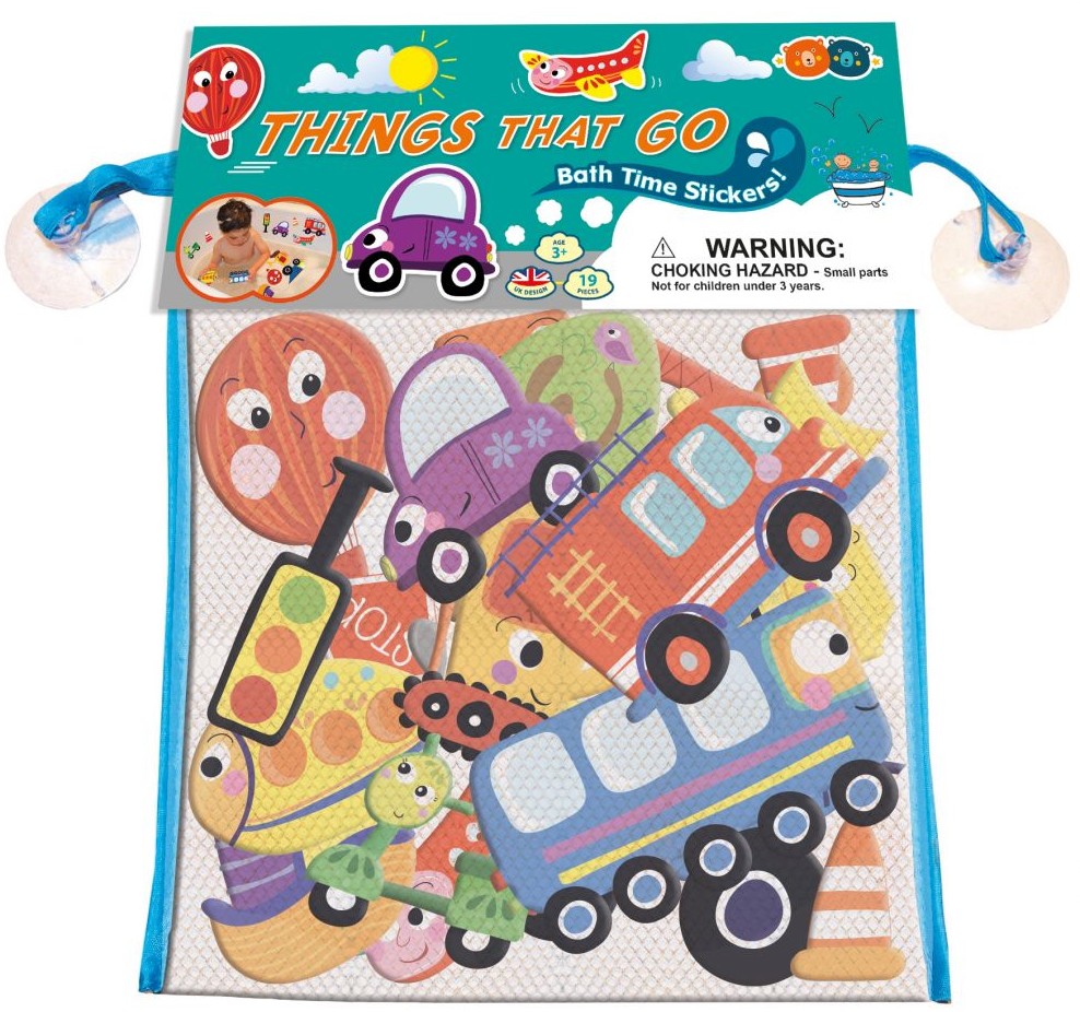 Buddy  & Barney Naklejki do kąpieli Transport BAB088