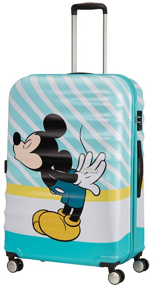 American Tourister Walizka duża Wavebreaker Disney - Mickey blue kiss 85673-8624