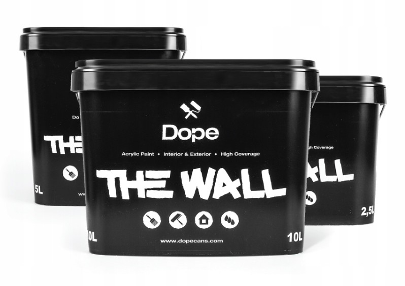 Farba Czarna Dope TheWall do ścian i elewacji 1 l.