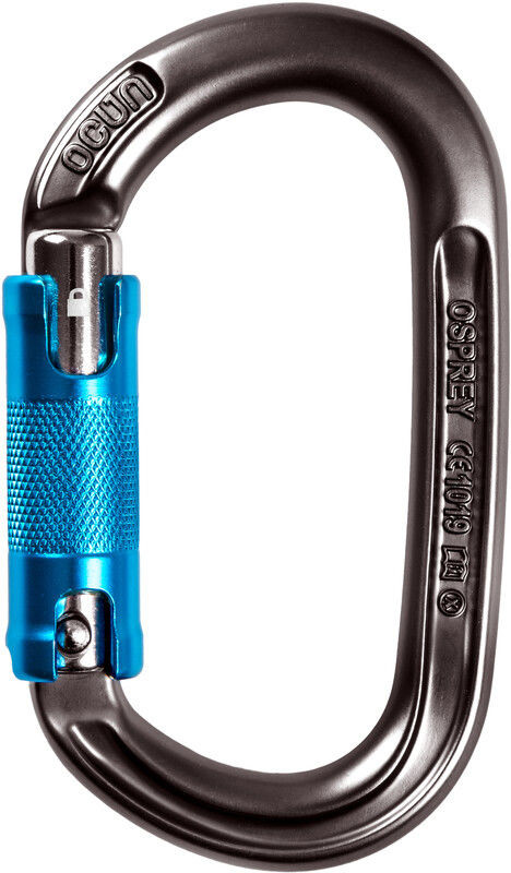 Ocun Osprey Triple Karabinek, antracite/blue 2020 Karabinki zakręcane 2633-Anthracite