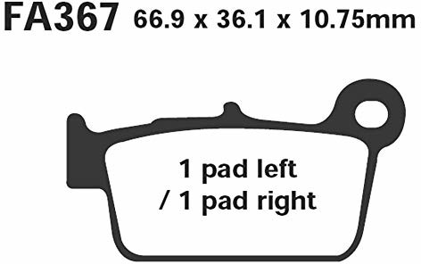EBC Klocki hamulcowe FA367TT 387140