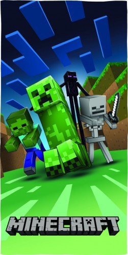 Halantex Ręcznik Kąpielowy 70x140 na basen Minecraft MNC206_20220504153804