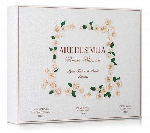 Aire sevilla Zestaw Perfum dla Kobiet Rosas Blancas Aire Sevilla (3 pcs) S0562488