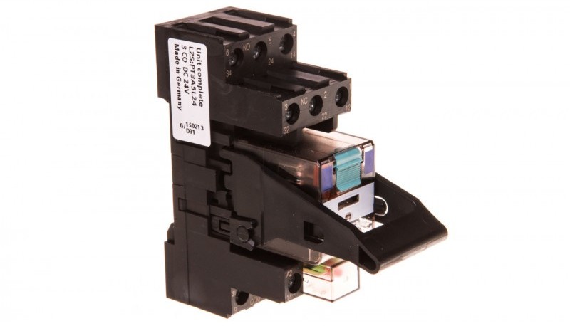 Siemens Przekaźnik przemysłowy 3P 24V DC z LED 3.5mm pinning LZS:PT3A5L24 LZS:PT3A5L24