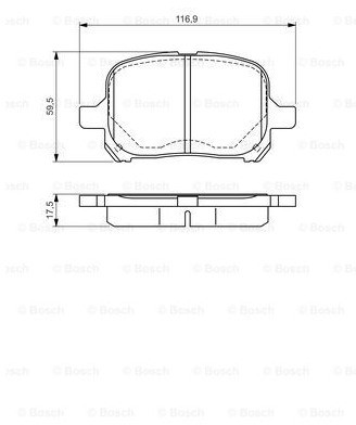 Bosch Klocki hamulcowe 0 986 424 639