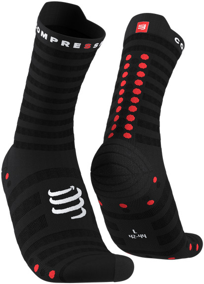 Compressport Skarpetki do biegania ProRacing Socks V4 ULTRALIGHT RUN HIGH czarne